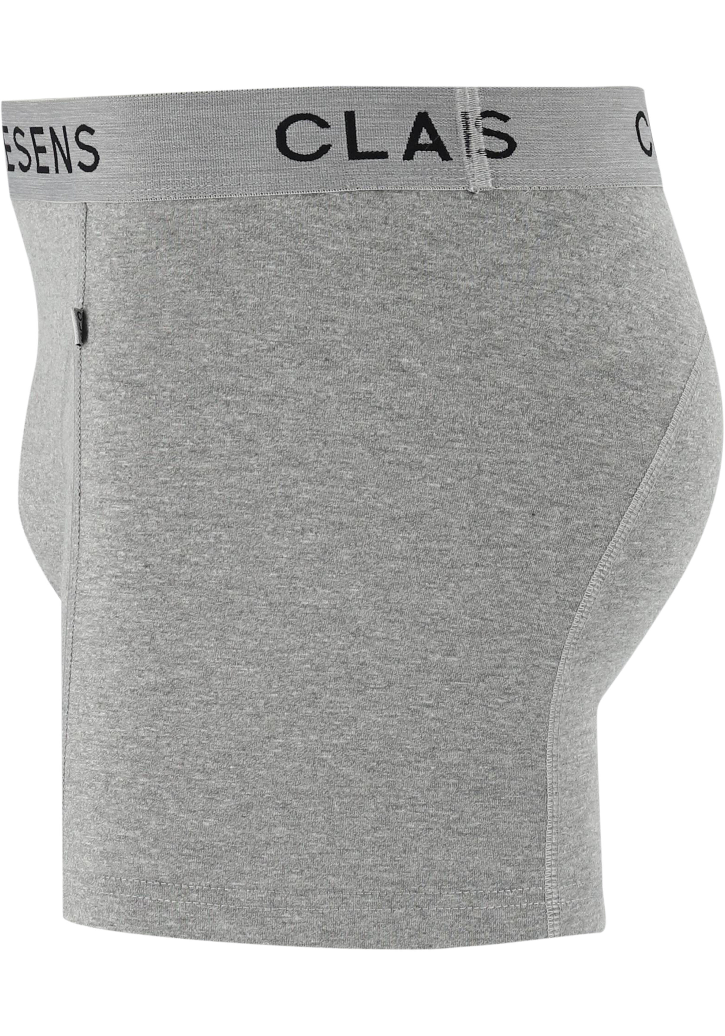Claesen's Basics boxers (3-pack), heren boxers lang, zwart, grijs en blauw